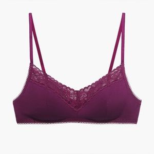 Savage X Fenty cotton essentials bralette - size small - NWT - purple pop